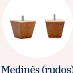 Medinės (rudos) 5 cm