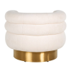 Fotelis Fayah white teddy