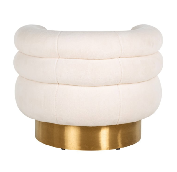 Fotelis Fayah white teddy