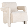 Easy Chair Devanto white chenille Richmond fotelis