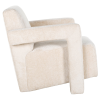 Easy Chair Devanto white chenille Richmond fotelis
