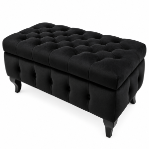 Pufas „Austėja“ – Chesterfield stiliaus, su daiktadėže