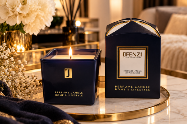 JFENZI kvapioji sojų vaško žvakė – „Carolina Herrera Good Girl“ aromatas